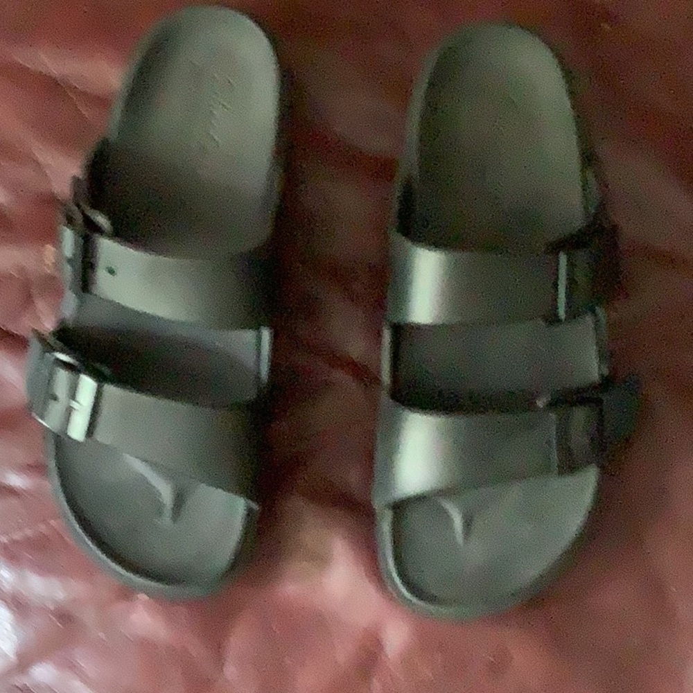 Skechers Black rubber slip on